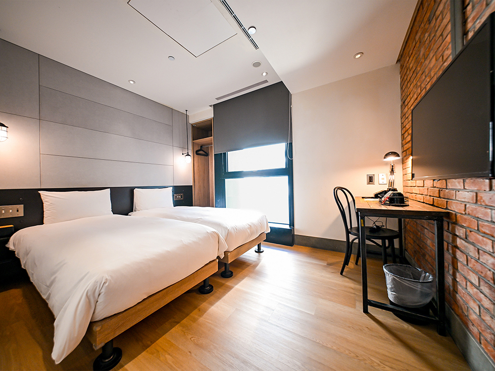 雀客旅館 台北松江 經典雙床客房CT